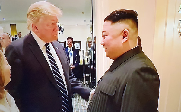 2018년 북미정상회담 당시 미국 트럼프 대통령(왼쪽)과 북한 김정은 국무위원장.